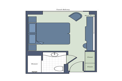 French Balcony  Plan