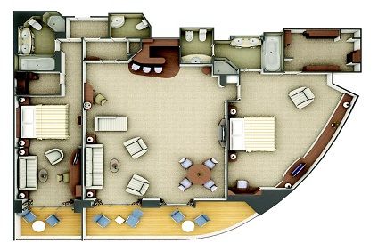 G2 - Grand 2 Bedroom Suite Plan