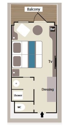 Deluxe Stateroom Deck 3 Plan