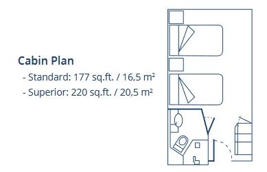 B - Standard Cabin Plan