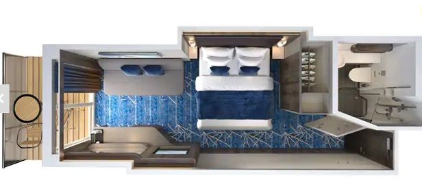 BB - Balcony Stateroom (After 04 Oct 2020) Plan