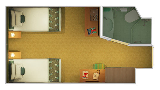 4S - Cloud 9 Spa Interior Stateroom Plan