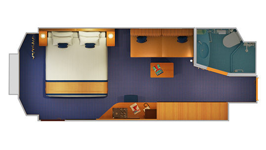 6L - Deluxe Oceanview Stateroom Plan