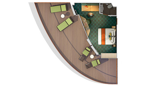 HM - Havana Premium Vista Balcony Stateroom Plan