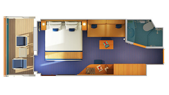 8G - Balcony Stateroom Plan