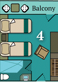 Main Deck Balcony Cabins Plan