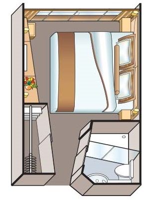 C - French Balcony Stateroom Plan