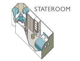 B - Oceanview Stateroom Plan