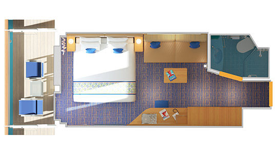 8A - Balcony Stateroom Plan