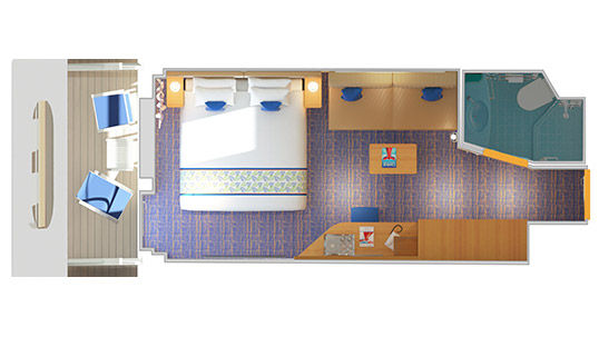 7C - Cove Balcony Stateroom Plan