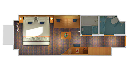 6M - Deluxe Ocean View Stateroom Plan