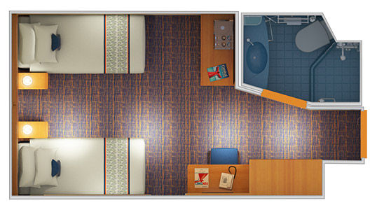 4F - Interior Stateroom Plan