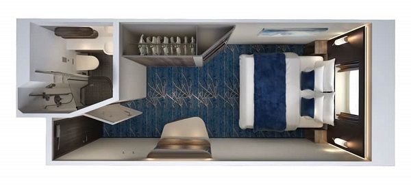 O8 - Oceaniew Connecting Stateroom Plan