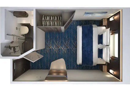 OX - Sailaway Oceanview Stateroom (After 30 Aug 2020) Plan