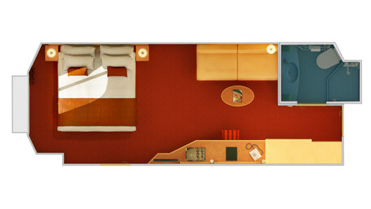 6A - Oceanview Stateroom Plan