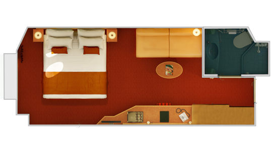 PT - Interior Porthole Stateroom Plan