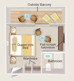 JS - Outside Balcony Suite Plan