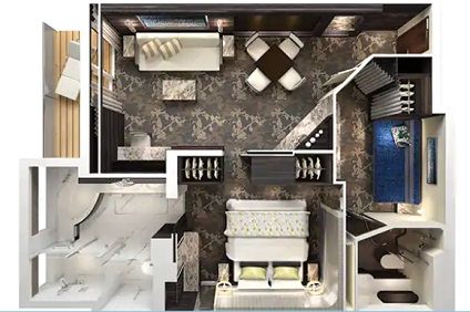 HC - Haven Aft-Facing Penthouse with Balcony (After 19 Sep 2020) Plan