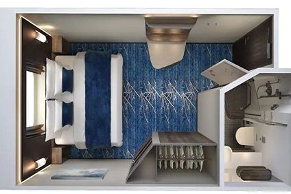 OX - Sailaway Oceanview Stateroom (After 19 Sep 2020) Plan