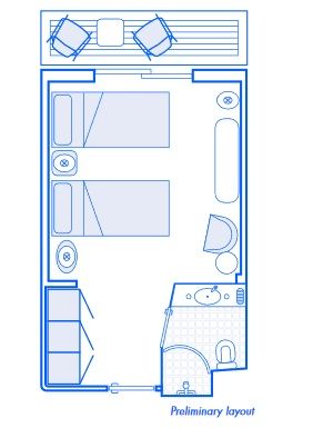 Deluxe Veranda Cabin Plan