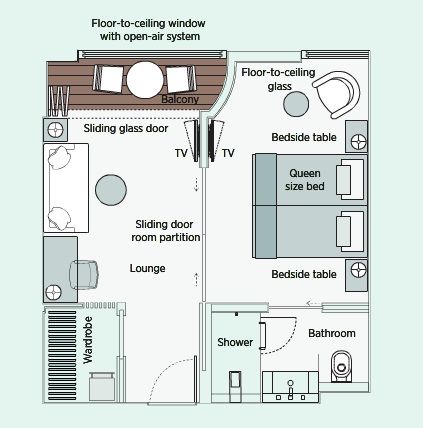 S - Grand Balcony Suite Plan