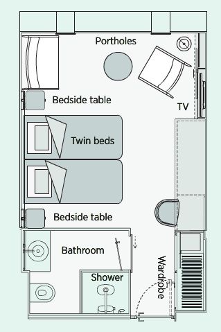 D - Emerald Stateroom Plan