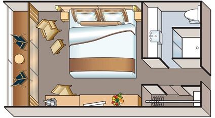 A - Veranda Stateroom Plan