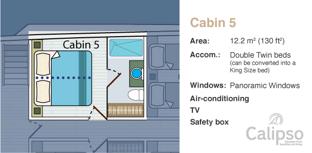 Cabin 5, Upper Deck Plan
