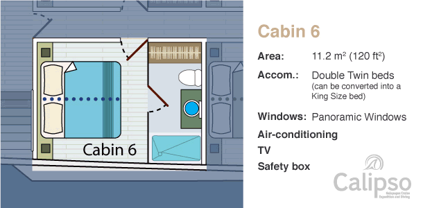 Cabin 6, Upper Deck Plan