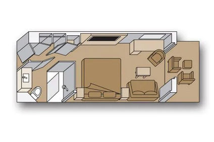 VH - Obstructed Balcony Cabin Plan