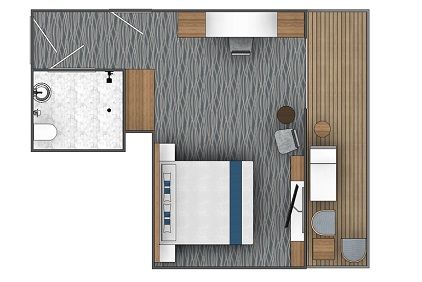 B1 - Balcony Suite Plan