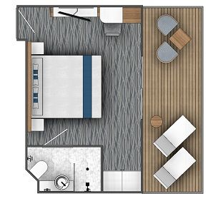 B2 - Balcony Suite Plan