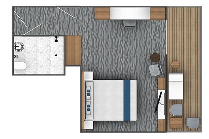 B1 - Balcony Suite Plan