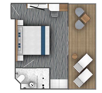 B2 - Balcony Suite Plan