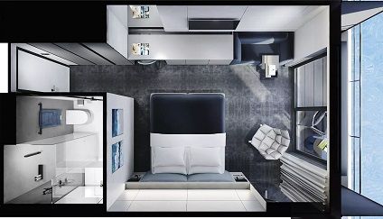 B - Balcony Stateroom Plan