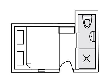 Upper Deck Queen Cabin Plan