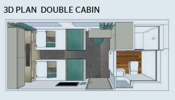 Main Deck Double Cabin Plan