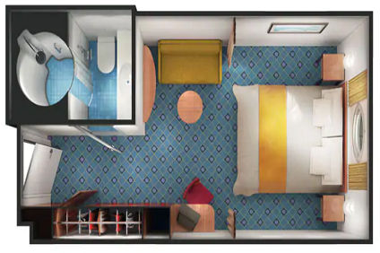 OC - Oceanview with Large Porthole (After 02 Mar 2020) Plan