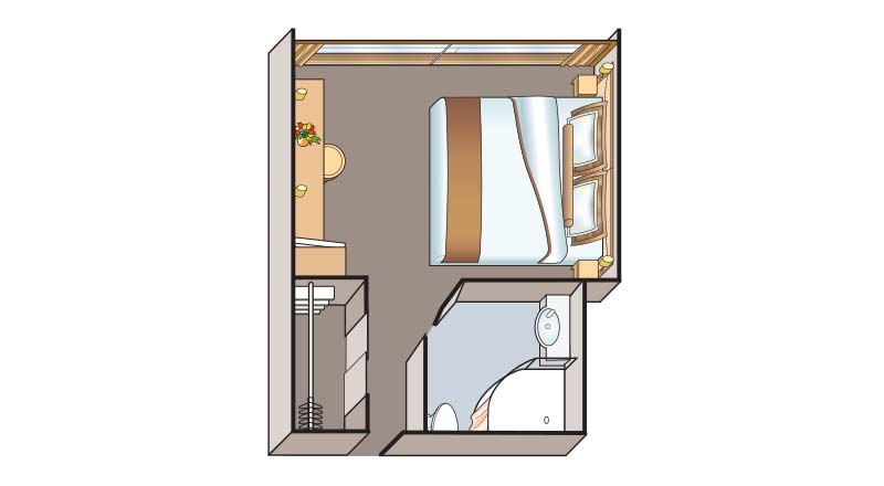 AX - French Balcony Stateroom Plan