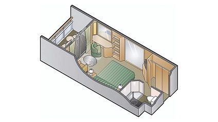 A2 - AquaClass Stateroom Plan