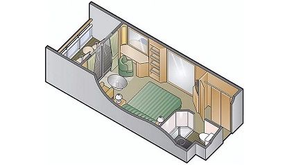 DV - Deluxe Veranda Stateroom Plan