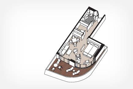 SS - Seven Seas Suite (Aft) Plan