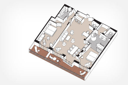 MS - Master Suite (Deck 11) Plan