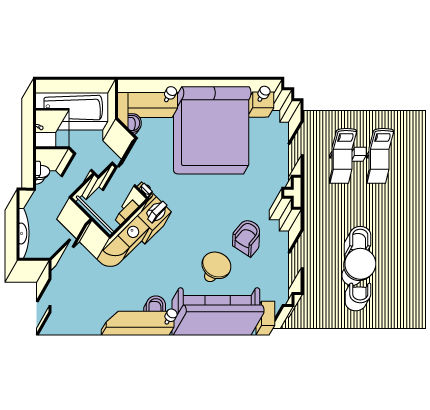 S6 - Vista Suite with Balcony Plan