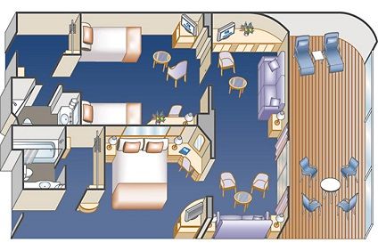 S8 - Family Suite with Balcony Plan