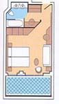 S - Suite with Balcony Plan