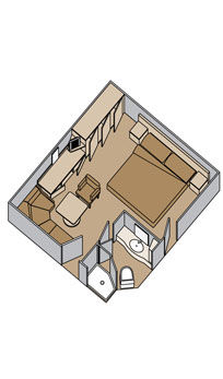 Cat I - Large Interior Stateroom Plan