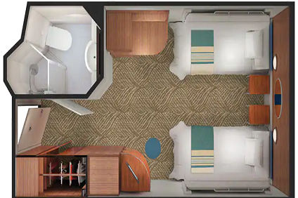 IX - Sailaway Inside Stateroom (After 30 Apr 2022) Plan