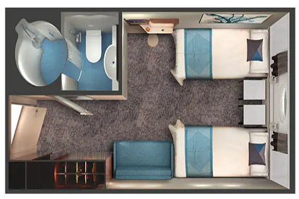 OD - Oceanview with Large Porthole (After 02 Mar 2020) Plan