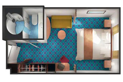 IX - Sailaway Inside Stateroom (After 02 Mar 2020) Plan